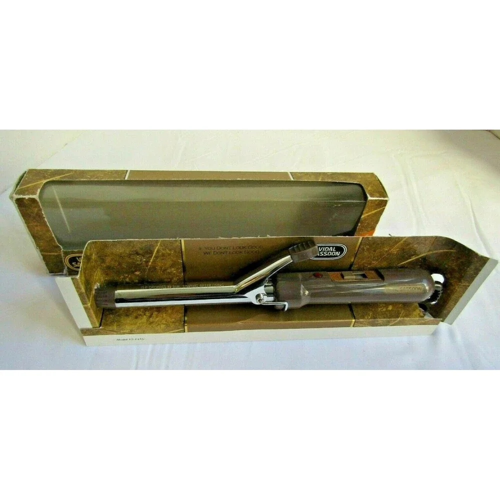 Vintage Vidal Sassoon Gold Series Curling Iron 3/4” Barrel w/ Original Box